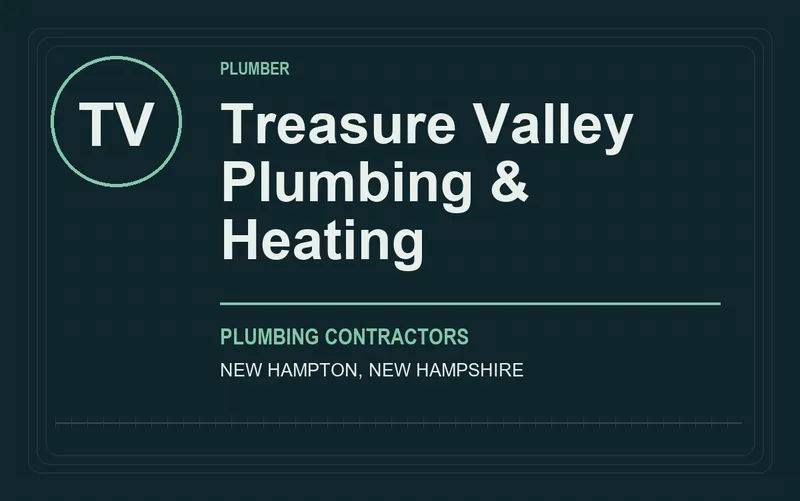 Treasure Valley Plumbing & Heating in New Hampton, New Hampshire