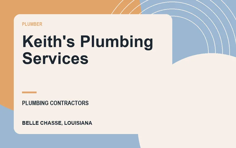 Keith's Plumbing Services in Belle Chasse, Louisiana