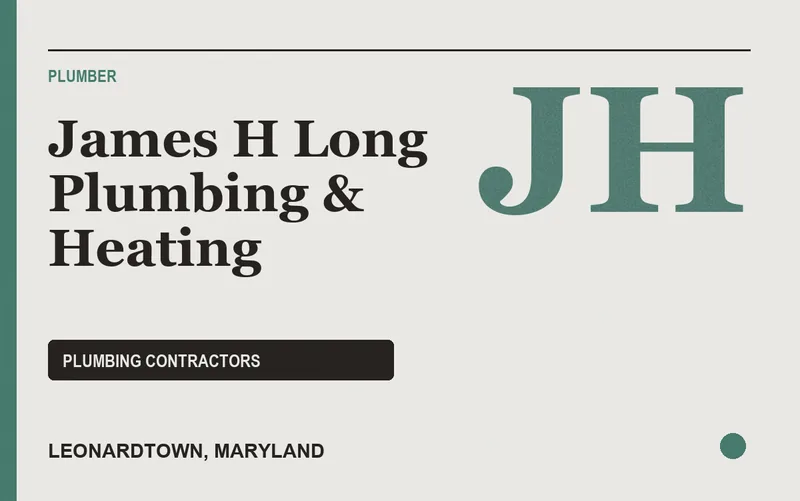 James H Long Plumbing & Heating in Leonardtown, Maryland