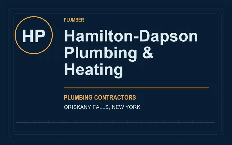 Hamilton-Dapson Plumbing & Heating in Oriskany Falls, New York