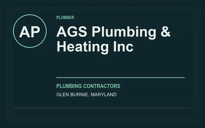 AGS Plumbing & Heating Inc in Glen Burnie, Maryland