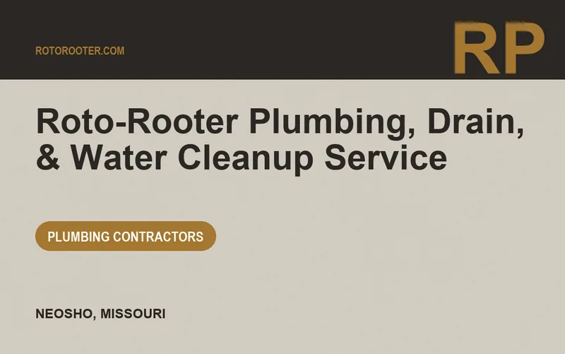 Roto-Rooter Plumbing, Drain, & Water Cleanup Service in Neosho, Missouri