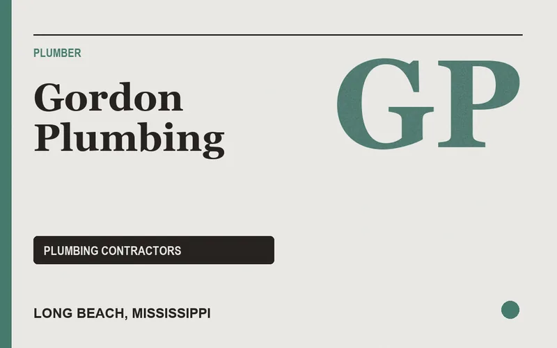 Gordon Plumbing in Long Beach, Mississippi