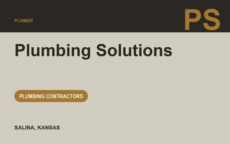 Plumbing Solutions in Salina, Kansas