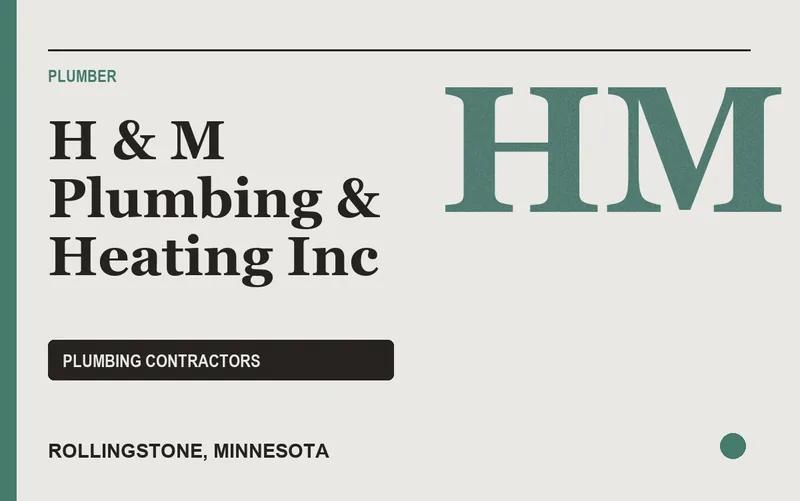 H & M Plumbing & Heating Inc in Rollingstone, Minnesota