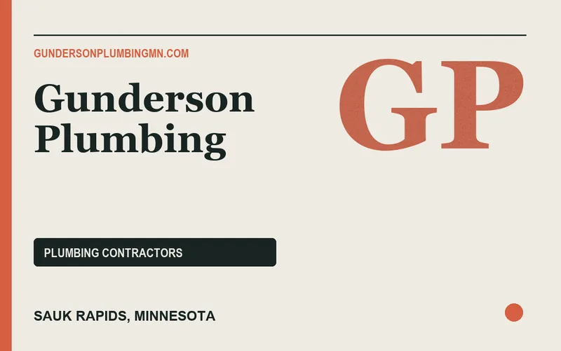 Gunderson Plumbing in Sauk Rapids, Minnesota
