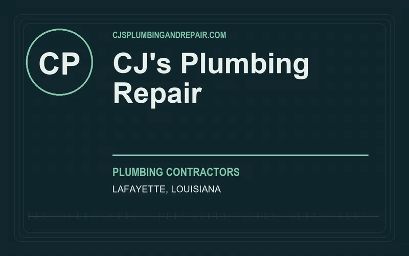 CJ's Plumbing Repair in Lafayette, Louisiana