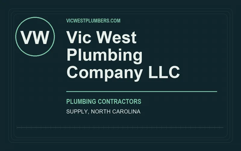 Vic West Plumbing Company LLC in Supply, North Carolina