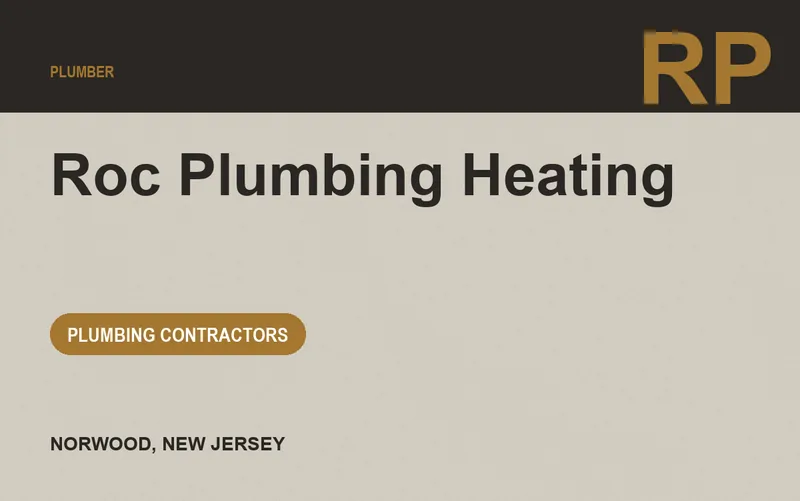 Roc Plumbing Heating in Norwood, New Jersey