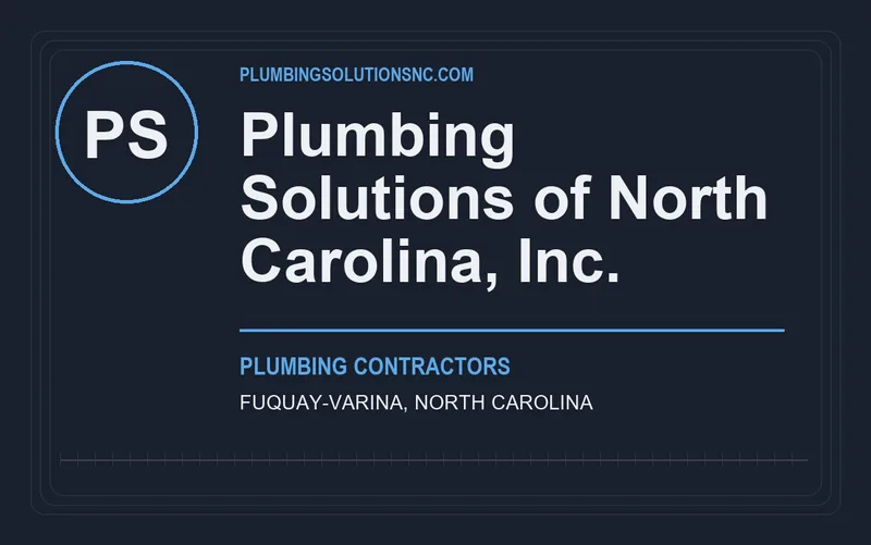 Plumbing Solutions of North Carolina, Inc. in Fuquay-Varina, North Carolina