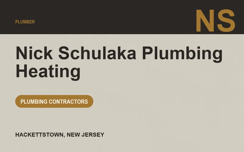 Nick Schulaka Plumbing Heating in Hackettstown, New Jersey