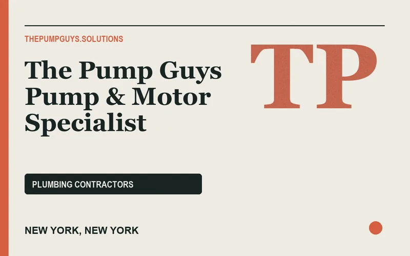 The Pump Guys Pump & Motor Specialist in New York, New York