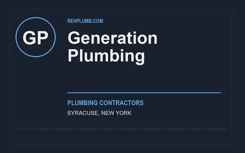 Generation Plumbing in Syracuse, New York