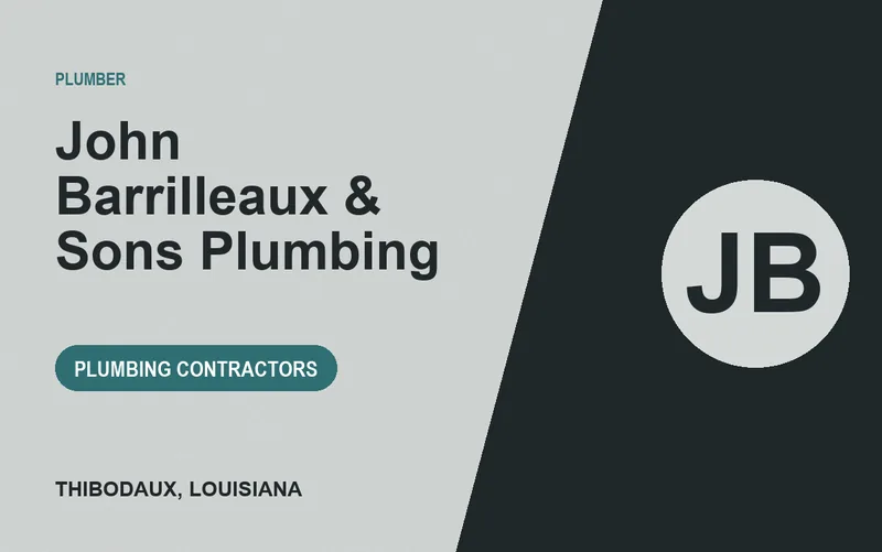 John Barrilleaux & Sons Plumbing in Thibodaux, Louisiana