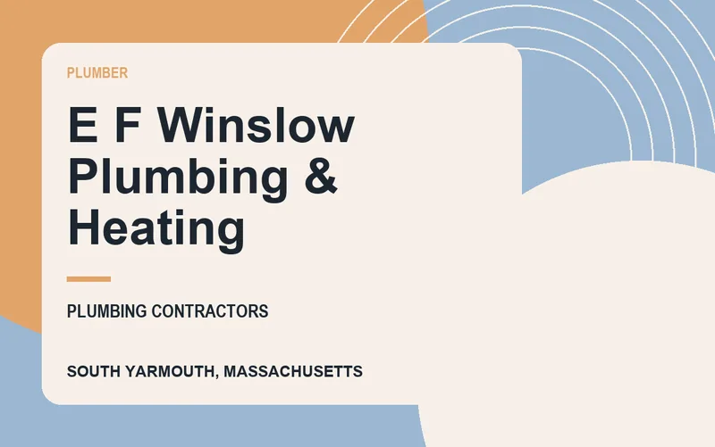 E F Winslow Plumbing & Heating in South Yarmouth, Massachusetts