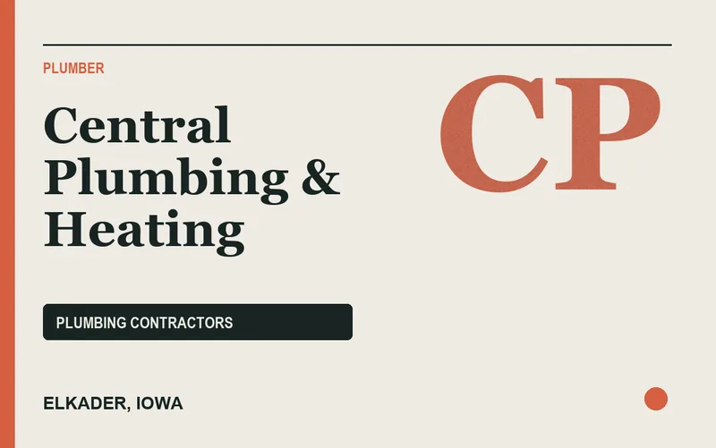 Central Plumbing & Heating in Elkader, Iowa