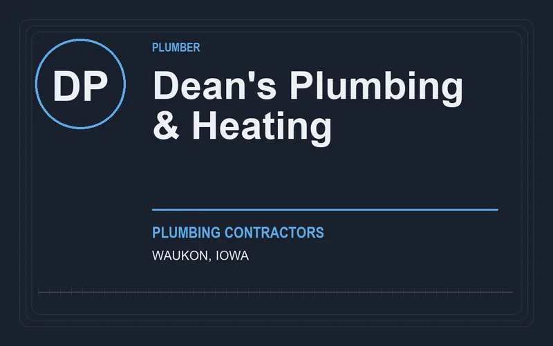 Dean's Plumbing & Heating in Waukon, Iowa