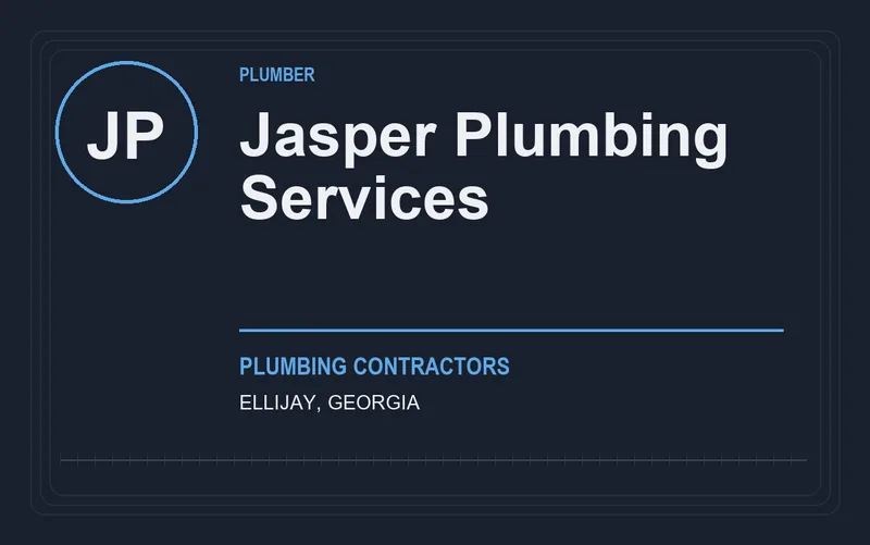 Jasper Plumbing Services in Ellijay, Georgia