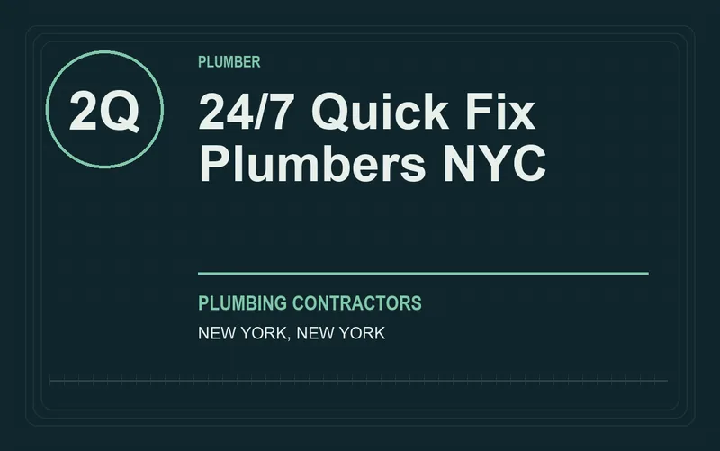 24/7 Quick Fix Plumbers NYC in New York, New York