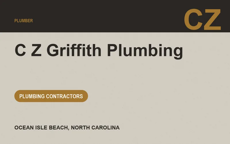 C Z Griffith Plumbing in Ocean Isle Beach, North Carolina