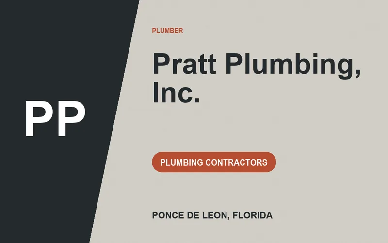 Pratt Plumbing, Inc. in Ponce De Leon, Florida