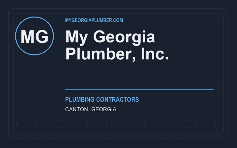 My Georgia Plumber, Inc. in Canton, Georgia