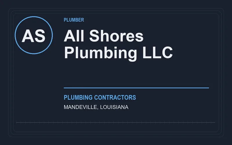 All Shores Plumbing LLC in Mandeville, Louisiana