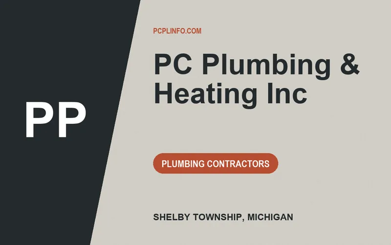 PC Plumbing & Heating Inc in Shelby Township, Michigan