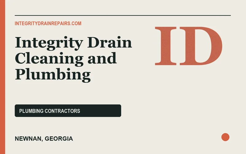 Integrity Drain Cleaning and Plumbing in Newnan, Georgia