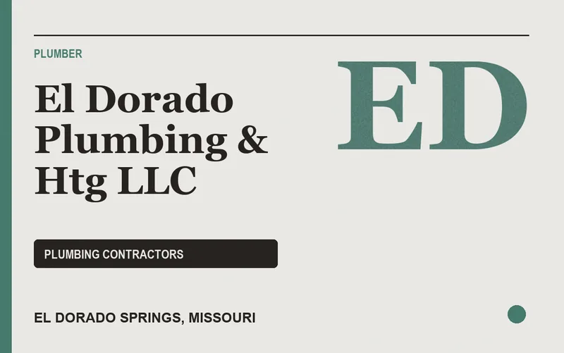 El Dorado Plumbing & Htg LLC in El Dorado Springs, Missouri
