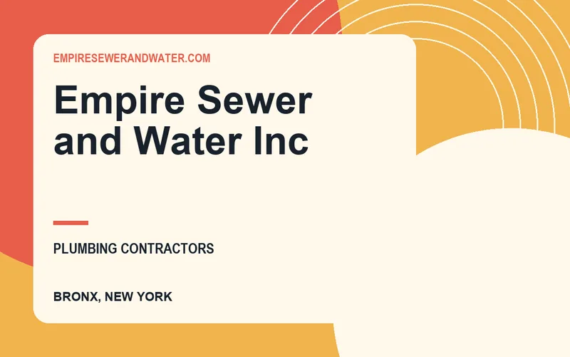 Empire Sewer and Water Inc in Bronx, New York