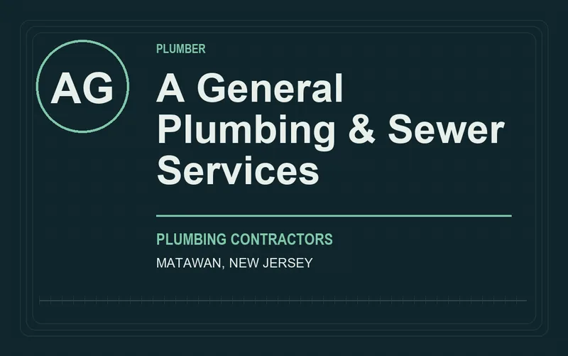 A General Plumbing & Sewer Services in Matawan, New Jersey