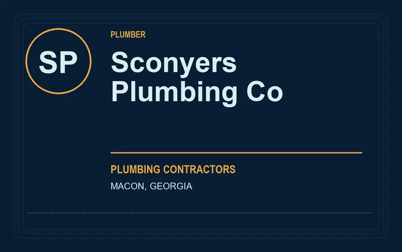 Sconyers Plumbing Co in Macon, Georgia