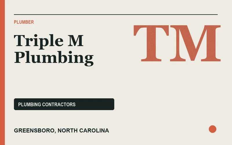 Triple M Plumbing in Greensboro, North Carolina