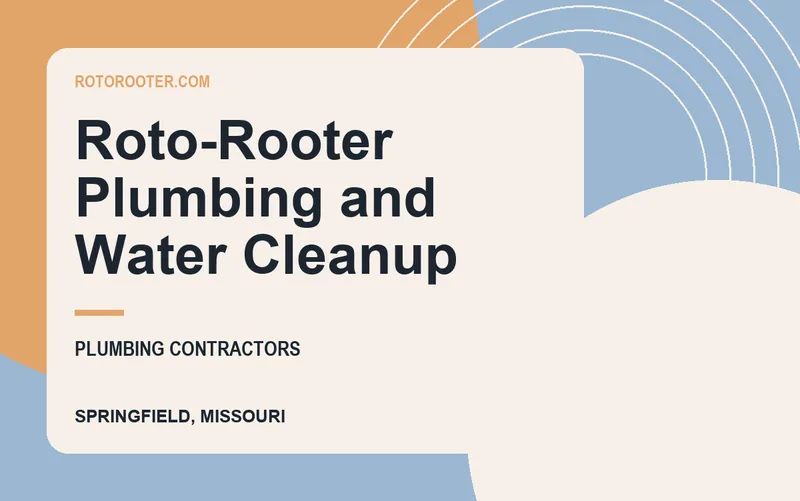 Roto-Rooter Plumbing and Water Cleanup in Springfield, Missouri