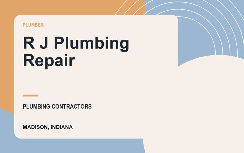 R J Plumbing Repair in Madison, Indiana