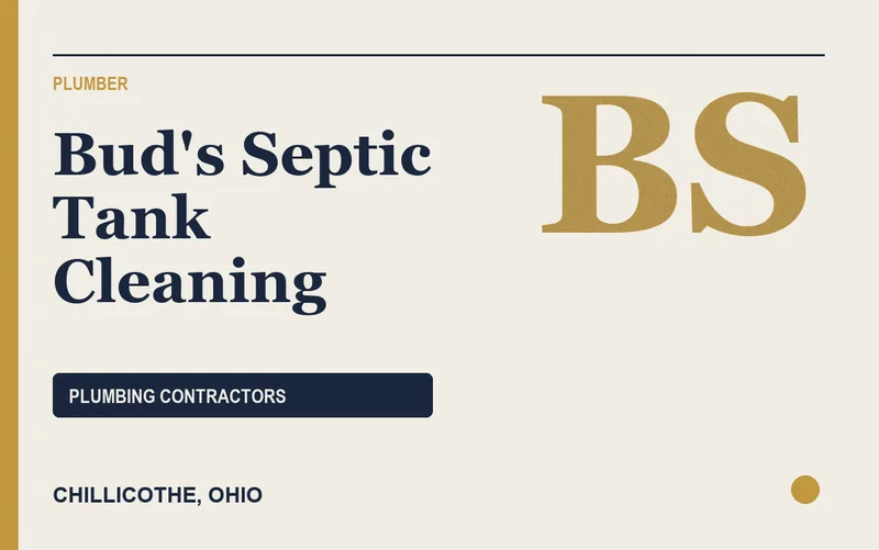 Bud's Septic Tank Cleaning in Chillicothe, Ohio