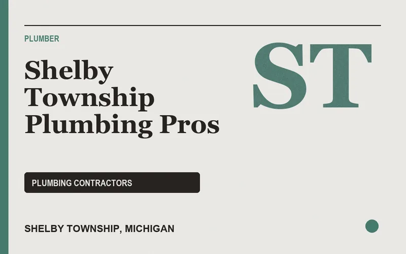 Shelby Township Plumbing Pros in Shelby Township, Michigan