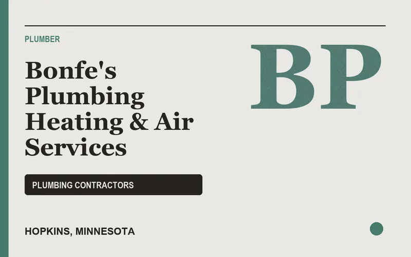 Bonfe's Plumbing Heating & Air Services in Hopkins, Minnesota
