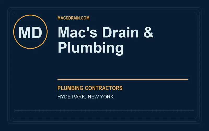 Mac's Drain & Plumbing in Hyde Park, New York