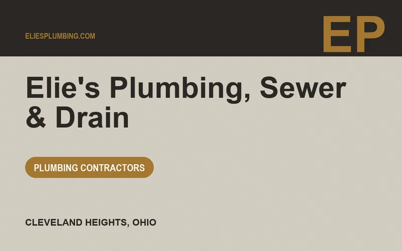 Elie's Plumbing, Sewer & Drain in Cleveland Heights, Ohio