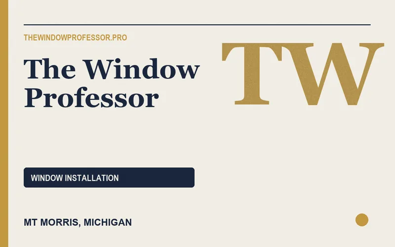 The Window Professor in Mt Morris, Michigan