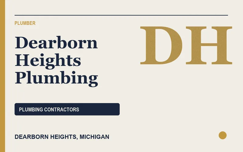 Dearborn Heights Plumbing in Dearborn Heights, Michigan