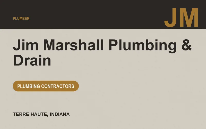 Jim Marshall Plumbing & Drain in Terre Haute, Indiana
