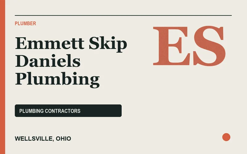 Emmett Skip Daniels Plumbing in Wellsville, Ohio
