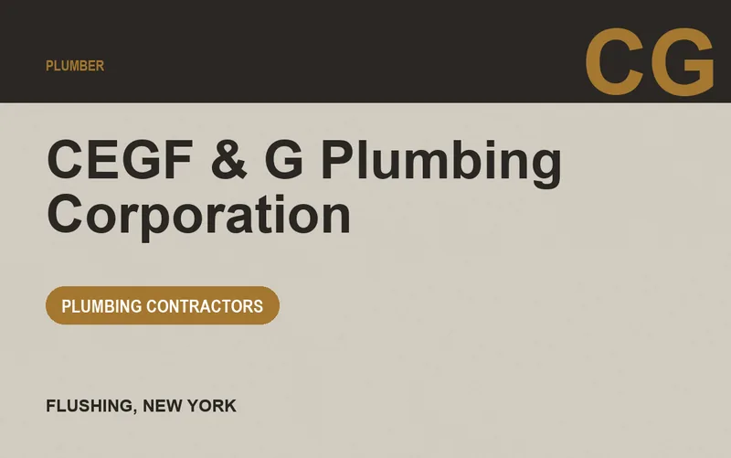 CEGF & G Plumbing Corporation in Flushing, New York