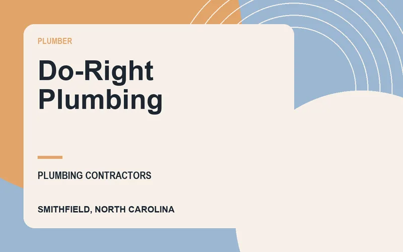 Do-Right Plumbing in Smithfield, North Carolina
