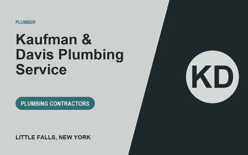 Kaufman & Davis Plumbing Service in Little Falls, New York