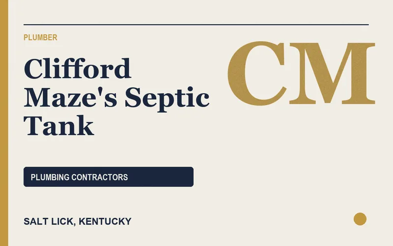Clifford Maze's Septic Tank in Salt Lick, Kentucky