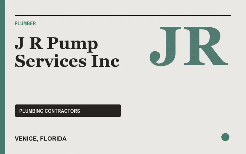 J R Pump Services Inc in Venice, Florida